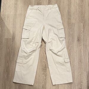 Wild Fable Cream Wide Leg Cargo pants